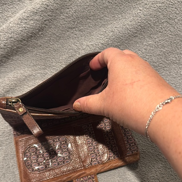 Brown, Fossil, Leather Women's wallet - Picture 4 of 4
